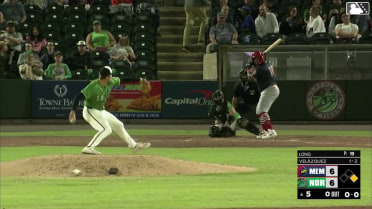 Nelson Velázquez homers (2) on a fly ball to left field. Blaze Jordan scores.