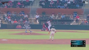 Nehomar Ochoa Jr. strikes out swinging.