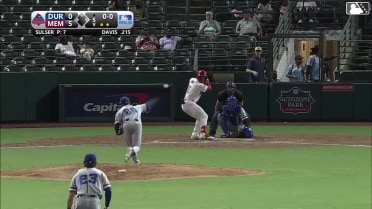 Chase Davis homers (4) on a line drive to right field.