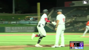 Zac Veen skies his eighth home run of the season