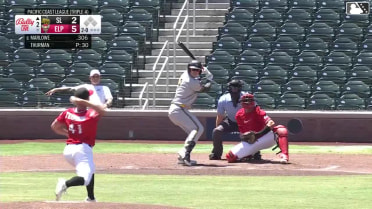 Cade Marlowe homers (10) on a line drive to right field.