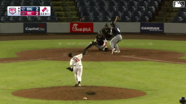D'Andre Smith hits a sacrifice fly. Fielding error by center fielder Bo Davidson. Jacob Reimer scores. Jose Ramos scores. D'Andre Smith to 2nd.