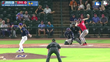 Brandon Winokur singles on a line drive to right fielder Alberto Rodriguez. Marek Houston scores. Khadim Diaw to 2nd.