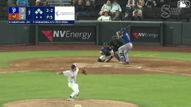 Aaron Sabato homers (6) on a fly ball to right center field.