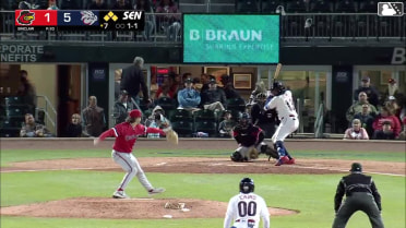 Felix Reyes grounds into a force out, first baseman Andrés Chaparro to shortstop Zack Short. Óscar Mercado scores. Christian Cairo to 3rd. Sergio Alcántara out at 2nd. Felix Reyes to 1st.