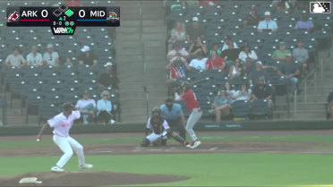 Bill Knight doubles (10) on a sharp line drive to left fielder Justin Riemer. Caleb Cali scores.