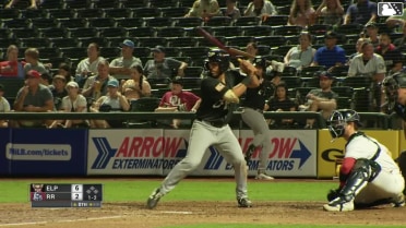 Anthony Vilar strikes out swinging.