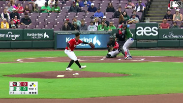 Emil Morales swats his first High-A homer