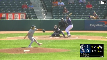 Cutter Coffey out on a sacrifice fly to right fielder Cole Gabrielson. Carter Cunningham scores.