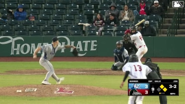 Jesus Galiz singles on a sharp line drive to center fielder Caleb Shpur. Eduardo Guerrero scores. Victor Rodrigues to 2nd.