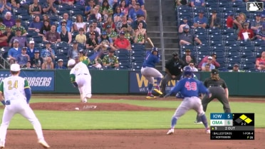 Andrew Hoffmann's first save of the season