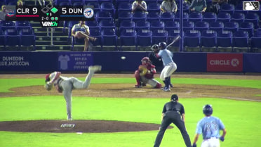 Adrian Pinto homers (1) on a fly ball to left center field. Blaine Bullard scores.