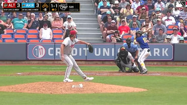 Jose Devers homers (1) on a fly ball to right center field.