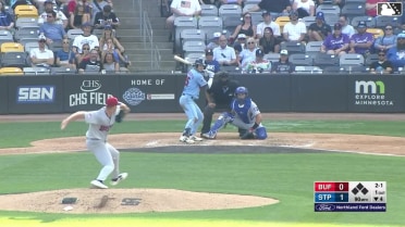 Cody Morissette homers (6) on a fly ball to right field.