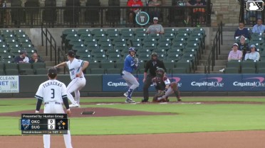 James Tibbs III homers (25) on a fly ball to right center field. Zach Ehrhard scores.