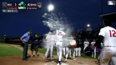 Alex Ramírez hits a walk-off homer for Binghampton