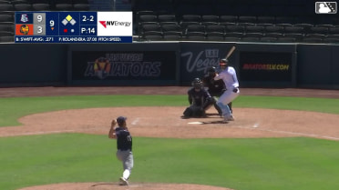 Drew Swift singles on a line drive to center fielder Cameron Cauley. Jared Dickey scores.