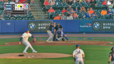Adbert Alzolay In play, run(s) to Braiden Ward