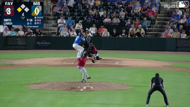 Eli Lovich singles on a line drive to right fielder Juan Sierra. Caden Sorrell scores.