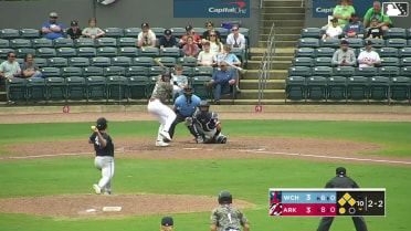 Charlie Pagliarini grounds into a double play, pitcher Ricky Castro to catcher Poncho Ruiz to first baseman Jose Salas. J.T. Arruda out at home. Charlie Pagliarini out at 1st.