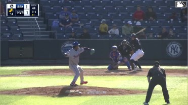 Cole Gabrielson homers (1) on a fly ball to left center field. Josh Moylan scores. Josue Gonzalez scores.