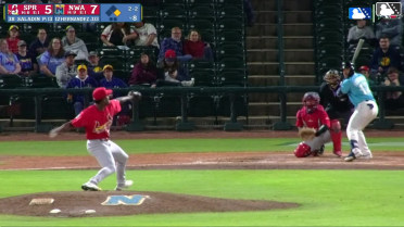 Omar Hernandez strikes out swinging, catcher Ryan Campos to shortstop Dakota Harris. Spencer Nivens out at 2nd. Omar Hernandez out on batter interference.