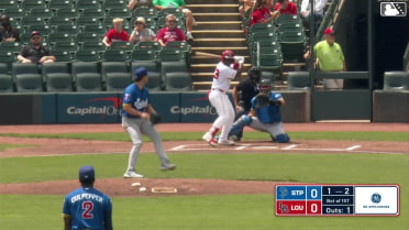 Héctor Rodríguez homers (8) on a fly ball to right center field.