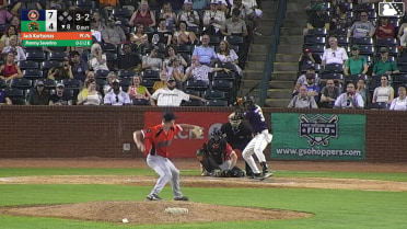 Jhonny Severino homers (19) on a fly ball to left center field.