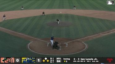 Ian Lewis Jr. grounds into a double play, third baseman Jordan Groshans to second baseman Ambioris Tavarez to first baseman Carson Taylor. Payton Green out at 2nd. Ian Lewis Jr. out at 1st.