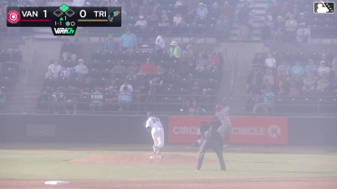 Alexis Hernandez reaches on a fielding error by second baseman Adrian Placencia. Hayden Gilliland scores.