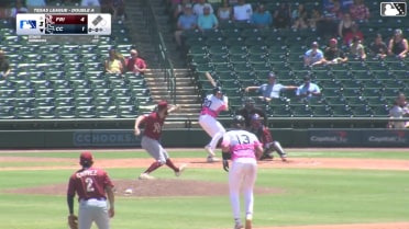 Cameron Sisneros grounds out, second baseman Corey Joyce to first baseman Arturo Disla. Yamal Encarnacion scores. Will Bush to 3rd.