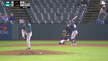 Tyler Hardman homers (13) on a fly ball to right field.
