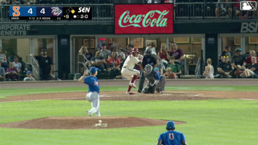Robert Moore homers (14) on a fly ball to right center field. Dylan Moore scores.