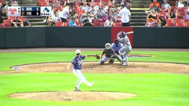 JT Benson homers (6) on a line drive to left center field.