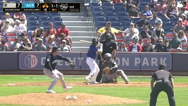 Maick Collado grounds into a double play, second baseman Connor McGinnis to shortstop Roderick Arias to first baseman Josh Moylan. Aaron Walton out at 2nd. Maick Collado out at 1st.