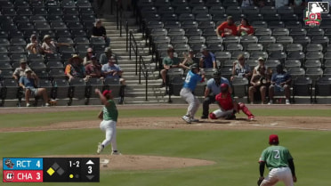 Eddie Micheletti Jr. singles on a sharp line drive to right fielder Yerlin Confidan. Caleb Bartolero scores.