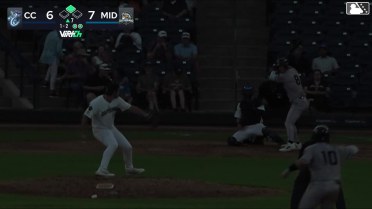 Tyler Whitaker doubles (6) on a sharp fly ball to center fielder Ryan Lasko. Garret Guillemette scores.