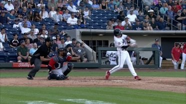Diego Castillo clubs his second and third homers