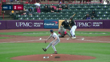 E.J. Exposito singles on a line drive to left fielder Sam Petersen. Justice Bigbie scores.