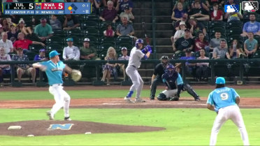 Zachary Cawyer In play, run(s) to Chris Newell