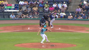 Kevin Villavicencio homers (2) on a fly ball to left center field.