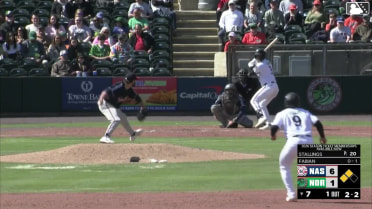 Jud Fabian grounds out, third baseman Jett Williams to first baseman Luke Adams. Ryan Noda scores.