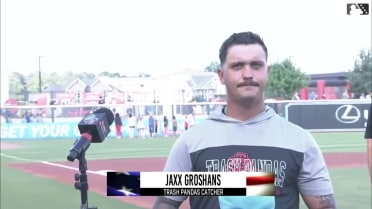 Angels prospect Jaxx Groshans sings National Anthem