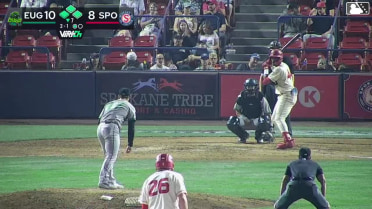 Robert Calaz out on a sacrifice fly to right fielder Jose Ramos. Ethan Hedges scores. Tanner Thach to 3rd.