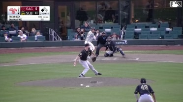 Omar Martinez singles on a line drive to right fielder Grant McCray. Jose Siri scores.
