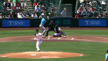 CJ Alexander singles on a fly ball to center fielder Grant McCray. Kellen Strahm scores.
