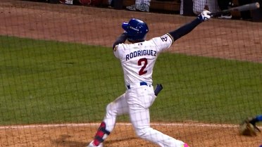 Emmanuel Rodriguez homers and collects three hits