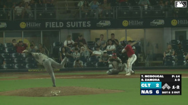Tanner McDougal Swinging Strike to Freddy Zamora