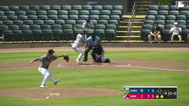 Trent Youngblood homers (1) on a line drive to right field.