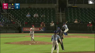 James Triantos singles on a ground ball to center fielder Jonatan Clase. Kevin Alcántara scores.